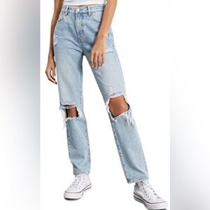 PacSun Eco Light Blue Distressed Dad Jeans size 22(xxs)
